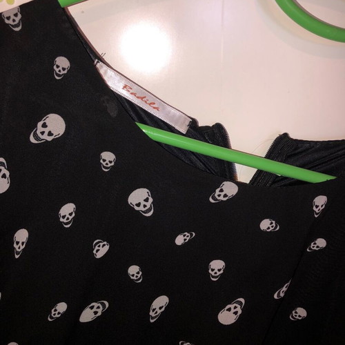 Badila dress like new, black with skulls