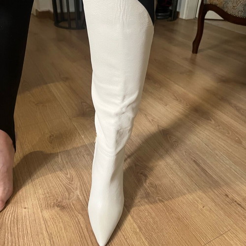 Eva Longoria leather boots new, size 39, beige