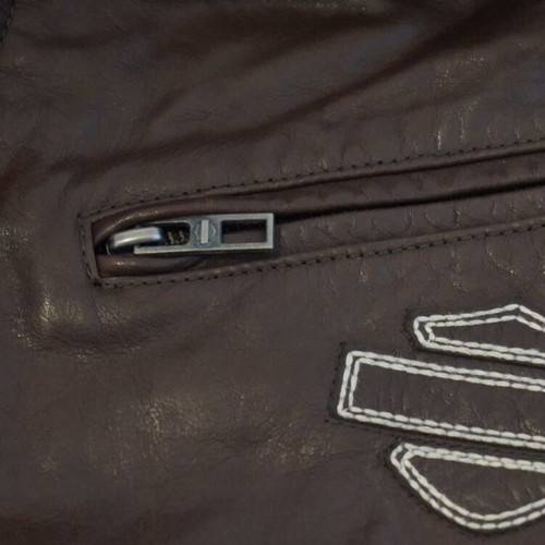 Harley Davidson leather jacket large used, brown
