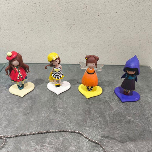 Santoro Gorjuss set of 4 figurines like new, hard plastic