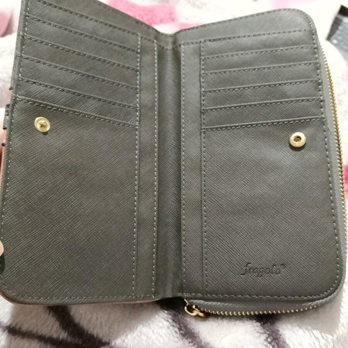 Fragola wallet like new, gray and pink
