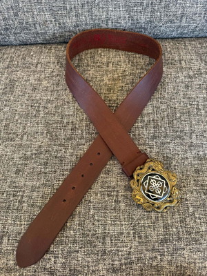 Ζώνη Lucky Brand από δέρμα Dragon μεταχειρισμένη, 100 εκ, καφέ