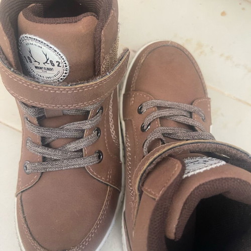 Boys' boots like new, brown, size 27