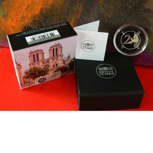 France 2025 2 Euro Notre Dame de Paris Proof Commemorative Coin