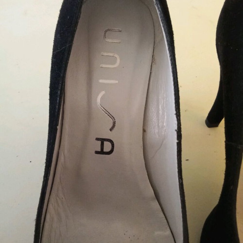 Unisa peep toe pumps with flower decoration, like new, size 37, black