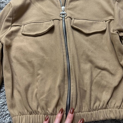 Women's cropped jacket like new, beige