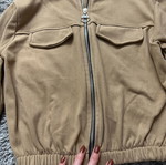 Women's cropped jacket like new, beige