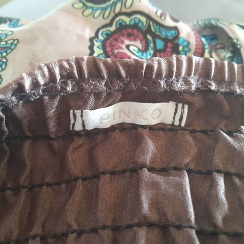 Pinko Satin Dress Large With Paisley And Stones Like New