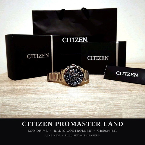 Citizen Promaster Land Eco-Drive CB5034-82L watch like new