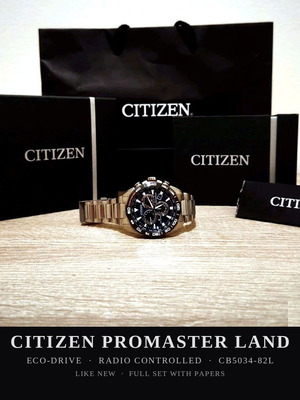 Citizen Promaster Land Eco-Drive CB5034-82L watch like new