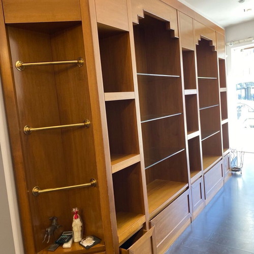 Bookcase used with shelves and drawers, 100% wood