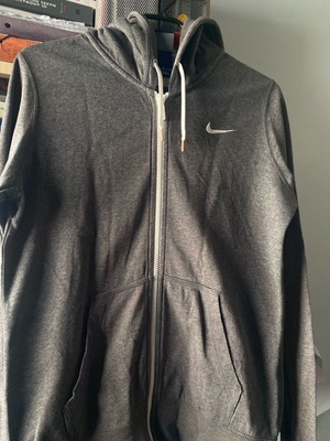 Nike γκρι ζακέτα hoodie με φερμουάρ σαν καινούργιο, μέγεθος M