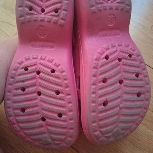 Crocs sandals size 38, pink