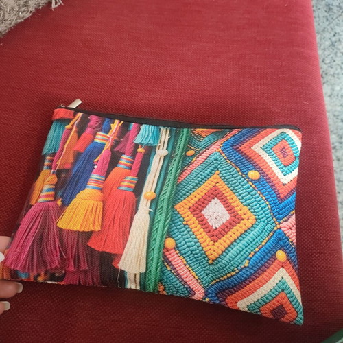 Colorful wristlet bag