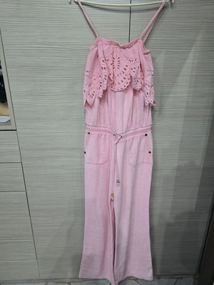 SugarFree women's jumpsuit like new, pink, size M