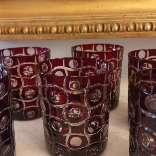Whiskey glasses set of 6, crystal, like new