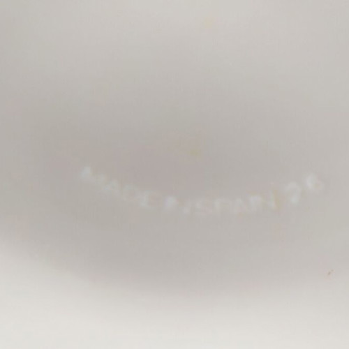 White serving plates used, set of 6, made in Spain