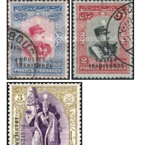 Iran 3 Tomans 1935 rare stamp like new