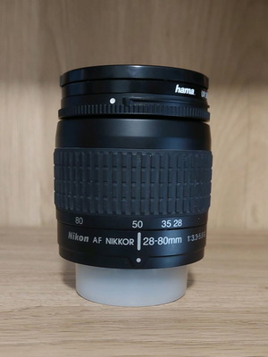 Nikon 28-80mm f3.3-5.6 AF Nikkor G χειροκίνητος σαν καινούργιος με φίλτρο UV390 Hama και lens hood