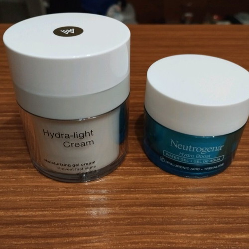 Jars from moisturizing creams used, set of 2