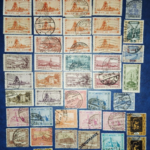 Saar Germany Classic World War I Area Stamps New