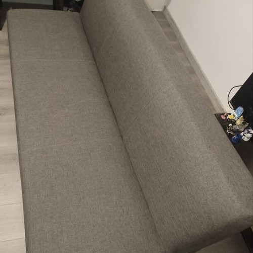 Three-seater sofa bed, dark grey from Praktiker