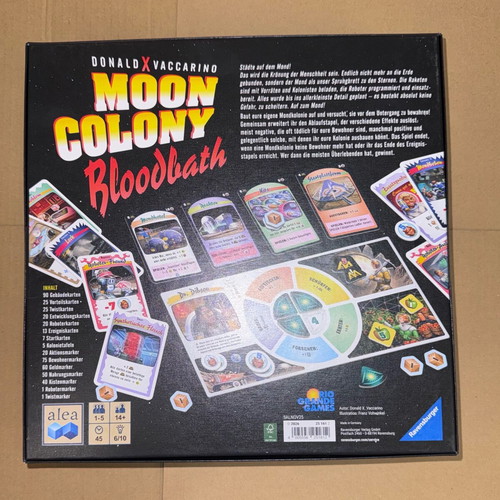 Moon Colony Bloodbath board game new German edition