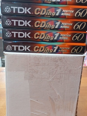 TDK CDing 1 60min κασέτα κανονικής θέσης πακέτο 5 καινούργιες