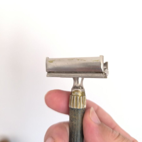 Gillette vintage shaving razor used