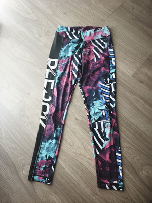 Reebok sports leggings, multicolor, size XS