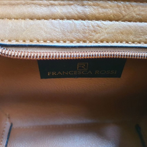 Francesca Rossi shoulder bag like new, brown with gold chain