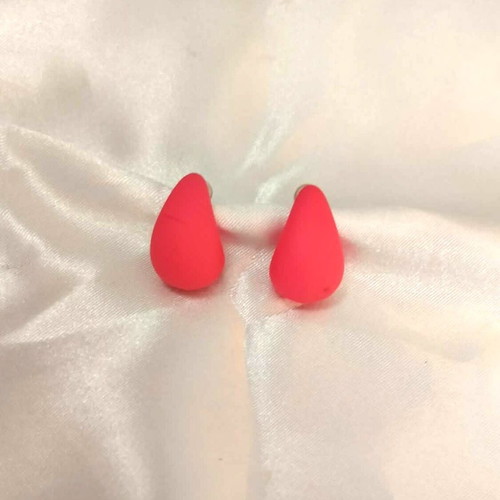 Drop earrings new, pink fuchsia color