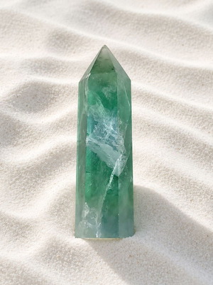Decorative Fluorite Stone Desk Obelisk new