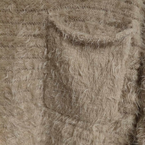 Fuzzy sweater used, nude, one size