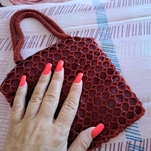 Beaded evening handbag like new