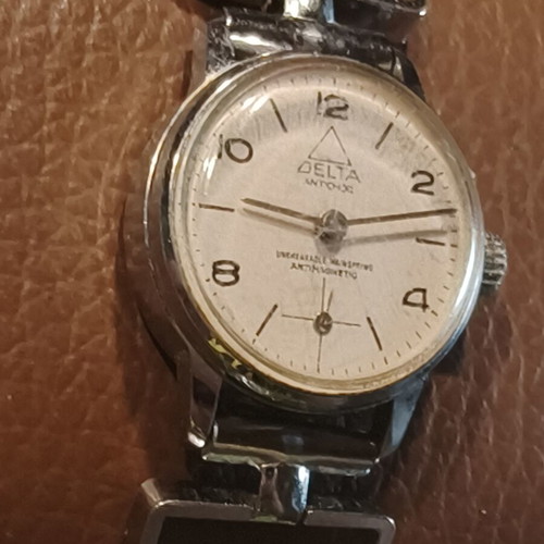 Delta Antichoc vintage mechanical hand-wind watch, women's