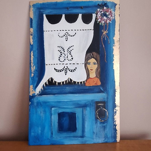 Handmade decorative painting "Prosmone" new