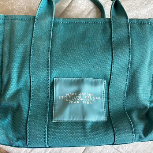 Marc Jacobs shoulder bag used, turquoise, medium size