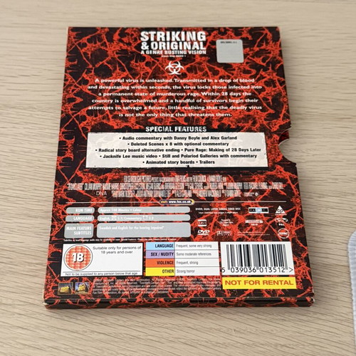 28 Days Later Collector’s Edition DVD used with complete comics set