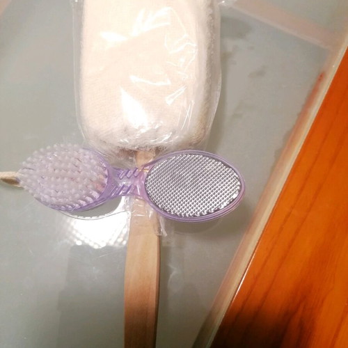 Back brush and multi-purpose heel brush like new