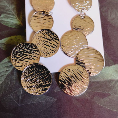 Earrings new, silver tones, unworn