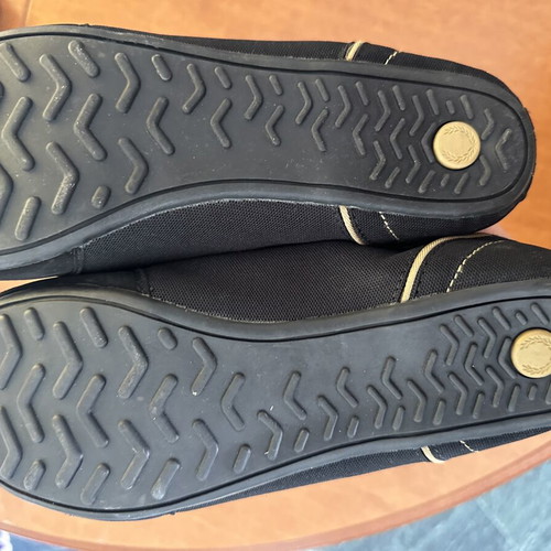 Fred Perry women's low shoes new, black with gold details size 39