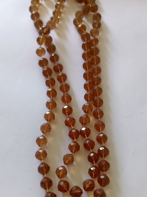 Vintage necklace with brown beads Makri new