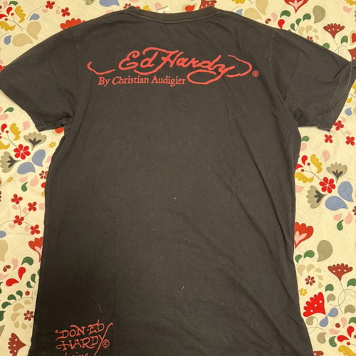 Ed Hardy by Christian Audigier T-shirt like new, black, size M