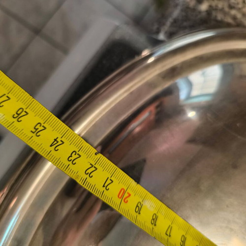 Stainless Steel Oval Serving Dish like new with Pyrex tray and lid