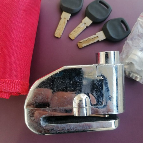 Disc brake lock with alarm used