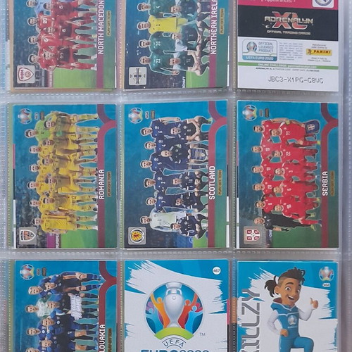 Euro 2020 Preview Adrenalyn XL album with 458/468 cards used