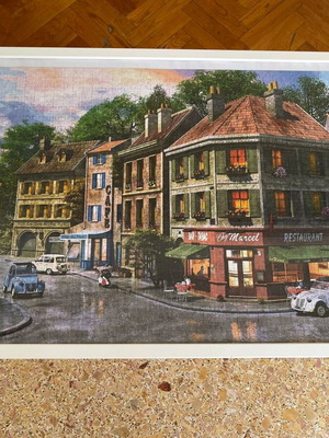 Puzzle 1000 pieces in frame like new, set of 2