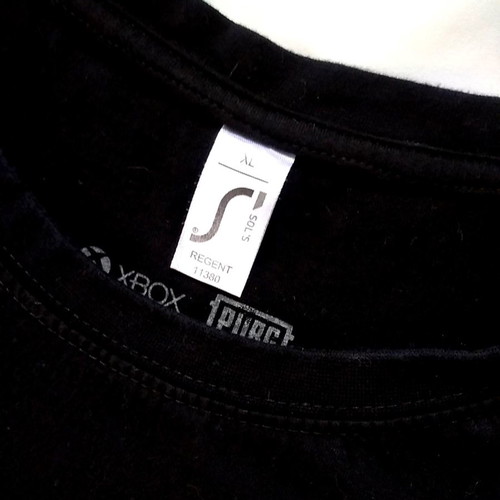 XBOX PUBG T-shirt, Regent Gaya, cotton, size XL fitting L, black and yellow
