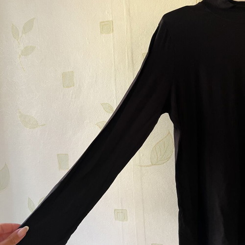 A-Style Black Polo Shirt Cotton Elastane Size L New